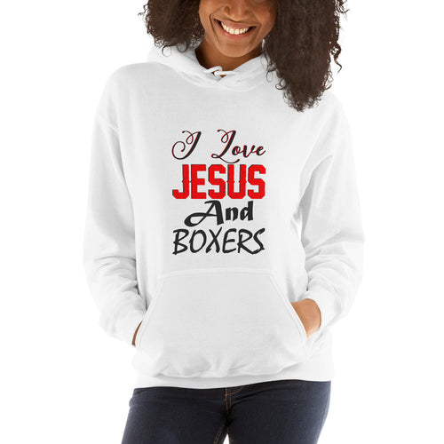 Jesus And Boxers Hoodie (Ladies')