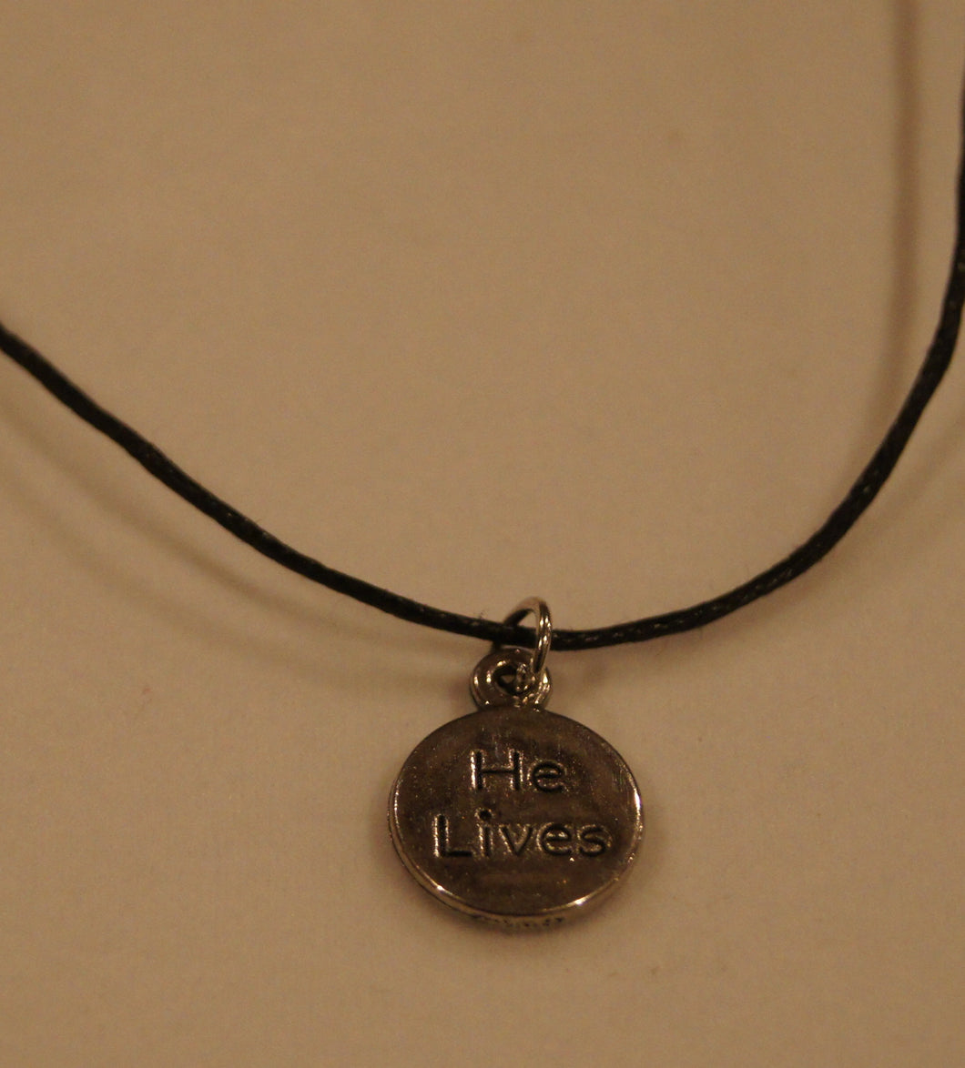 He Lives Necklace