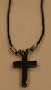 Hematite Cross Necklace