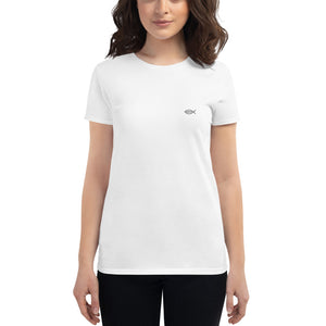 Ladies short sleeve t-shirt with Ichthys Logo