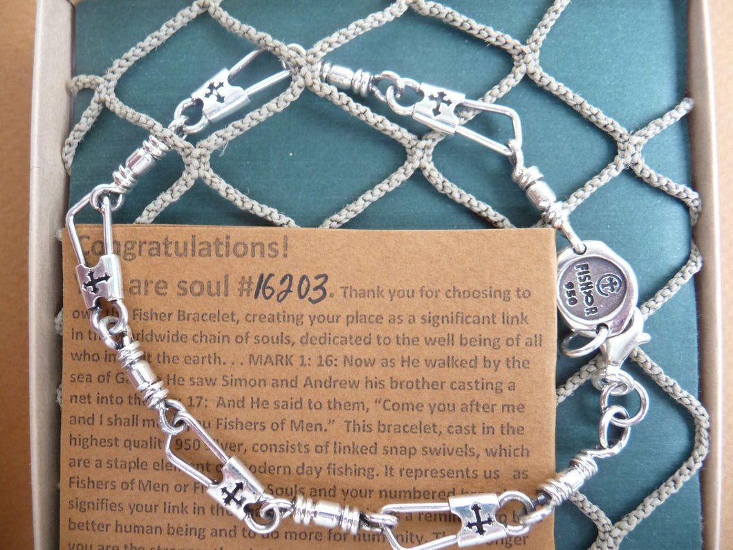 Original Fisher Bracelet With Cross