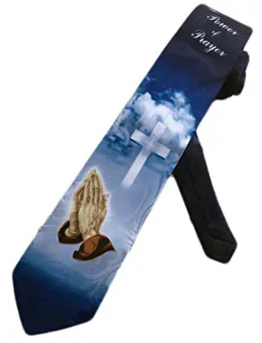 Power Of Prayer Hands Necktie