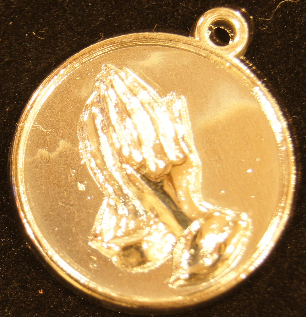 Praying Hands  Disk Charm