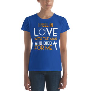 Fell In Love T-shirt (Ladies', White Lettering)
