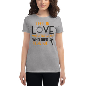 T-shirt Fell In Love (   Lettering)