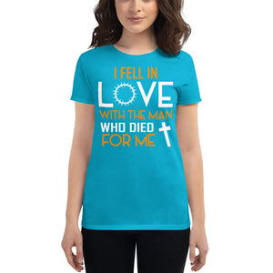Fell In Love T-shirt (Ladies', White Lettering)
