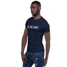 Load image into Gallery viewer, Unisex Navy Be The Light Fitness Shirt