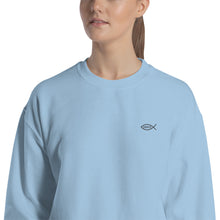 Load image into Gallery viewer, Jesus Fish/Ichthys Sweatshirt