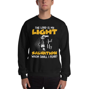 Unisex The Lord Is My Light Sweatshirt Black