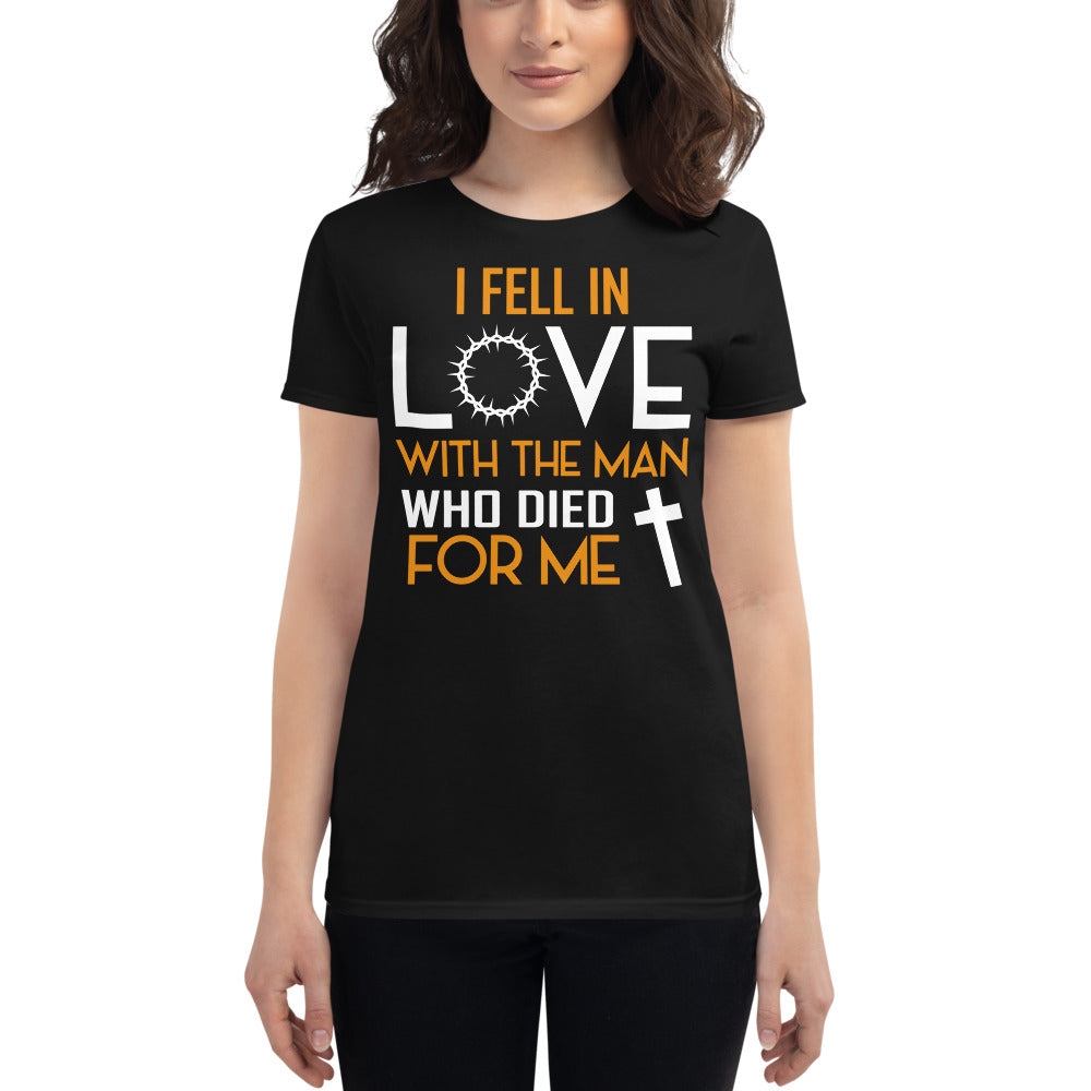 Fell In Love T-shirt (Ladies', White Lettering)