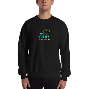 We Heart Our Church Sweatshirt Black