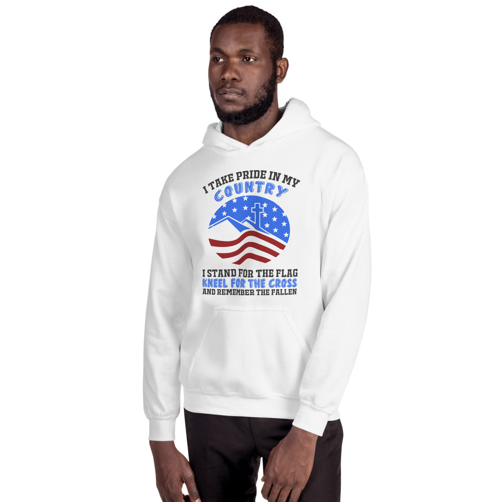 Unisex I Take Pride In My Country Hoodie White