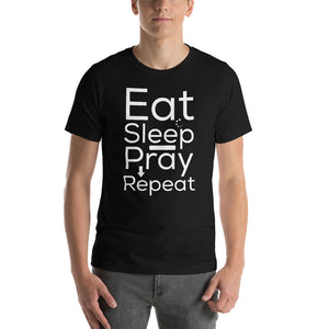 Unisex Eat Sleep Pray Tee Black