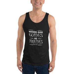 Unisex He Provides Tank Top Black