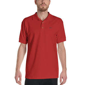 Embroidered Polo Shirt with Ichthys Logo (Red)