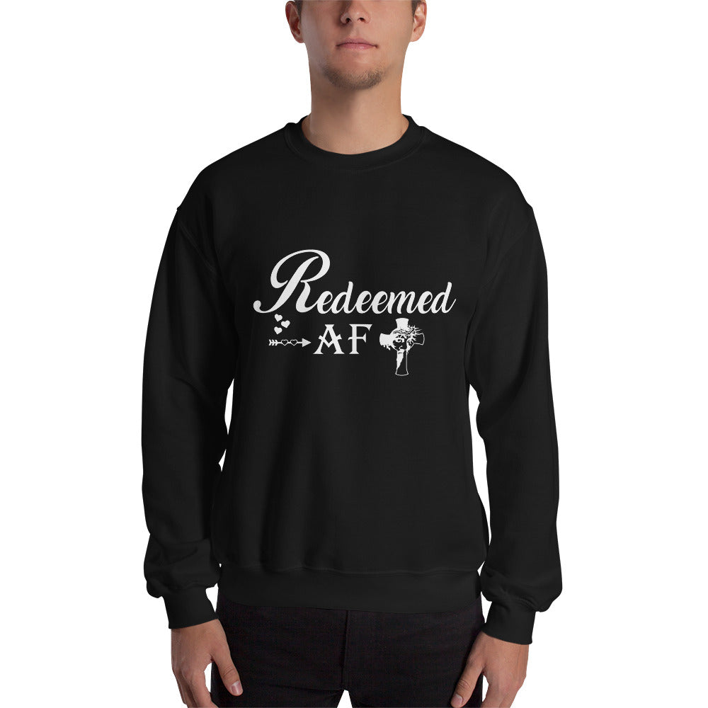 Unisex Redeemed AF Sweatshirt Black