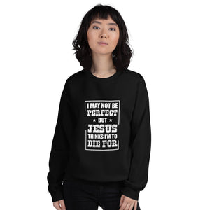 I May Not Be Perfect Sweatshirt