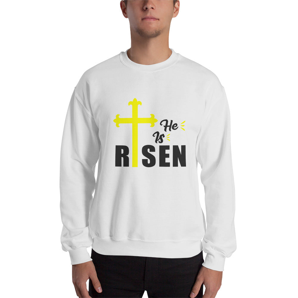 He Is Risen Sweatshirt White