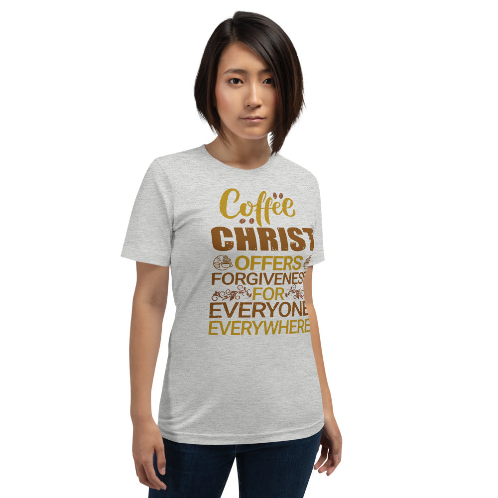 White Short-Sleeve    Coffee T-Shirt