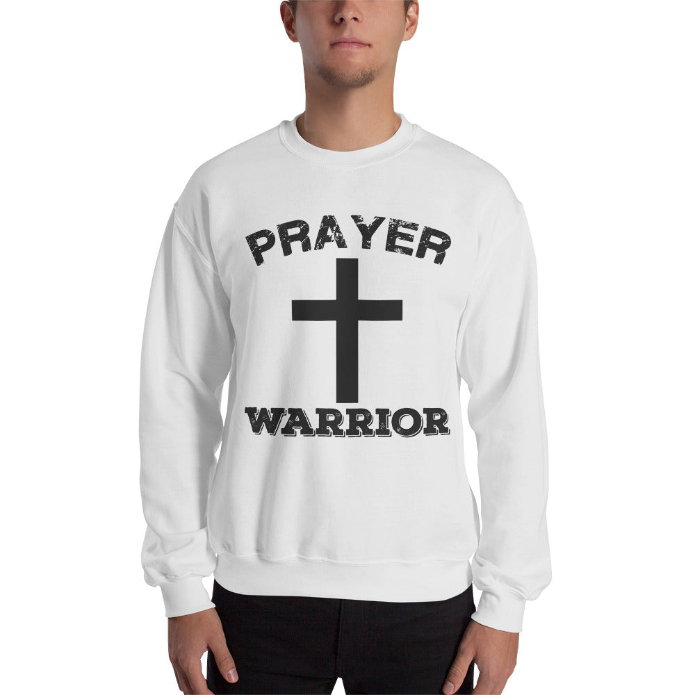 Unisex Prayer Warrior Sweatshirt White