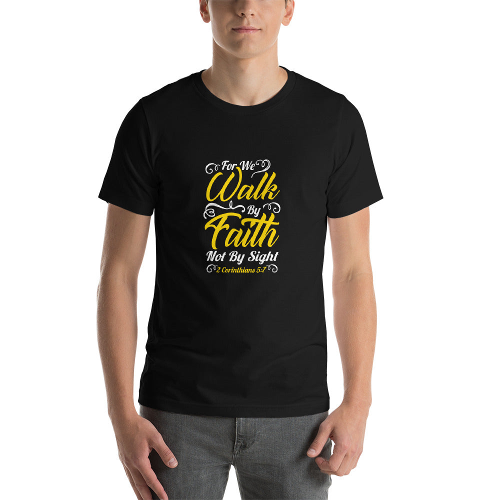 Unisex Live By Faith Tee Black