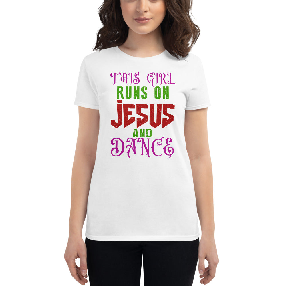 Ladies T-shirt Jesus And Dance