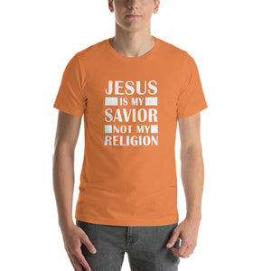 Unisex Orange Jesus Is My Savior Tee