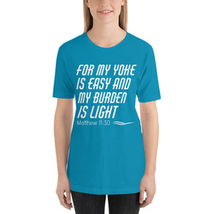 For My Yoke Is Easy  T-shirt Blue