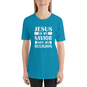 Unisex Blue Jesus Is My Savior Tee