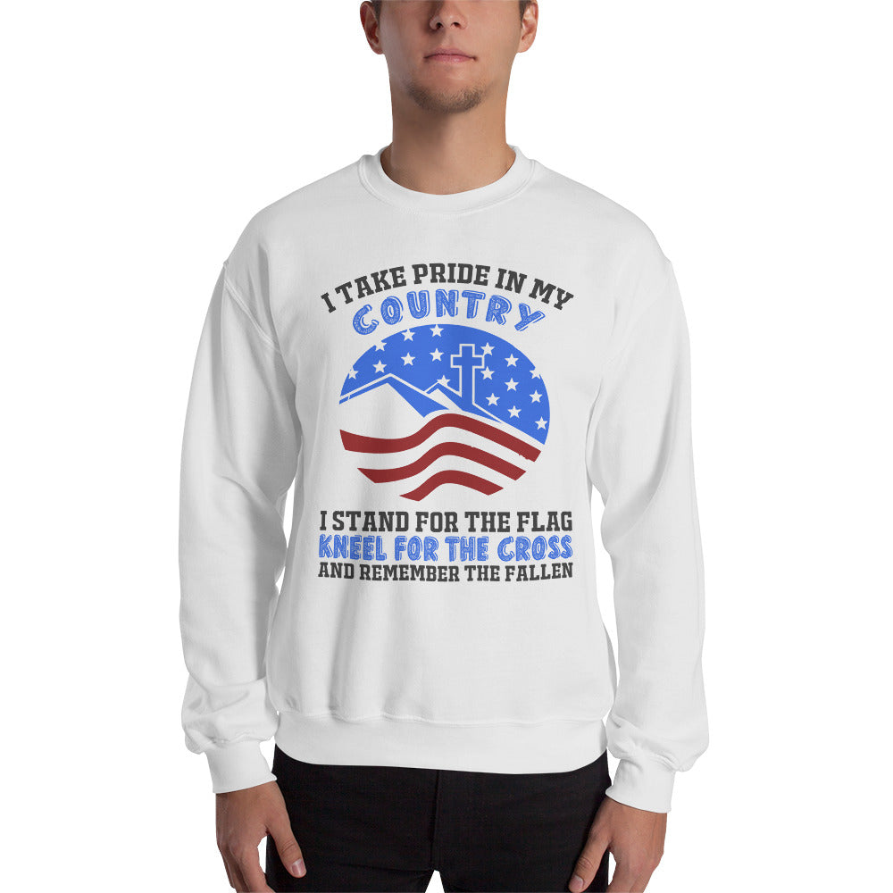 Unisex I Take Pride In My Country Sweatshirt White