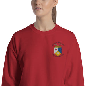 Unisex Embroidered ICCS Sweatshirt Red