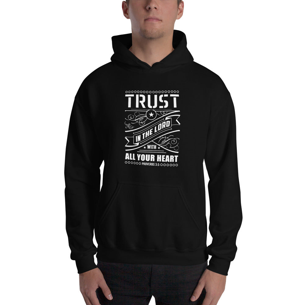 Unisex Trust In The Lord Hoodie Black