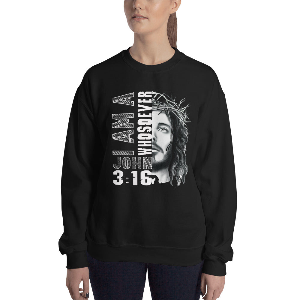 Unisex whosoever Sweatshirt Black