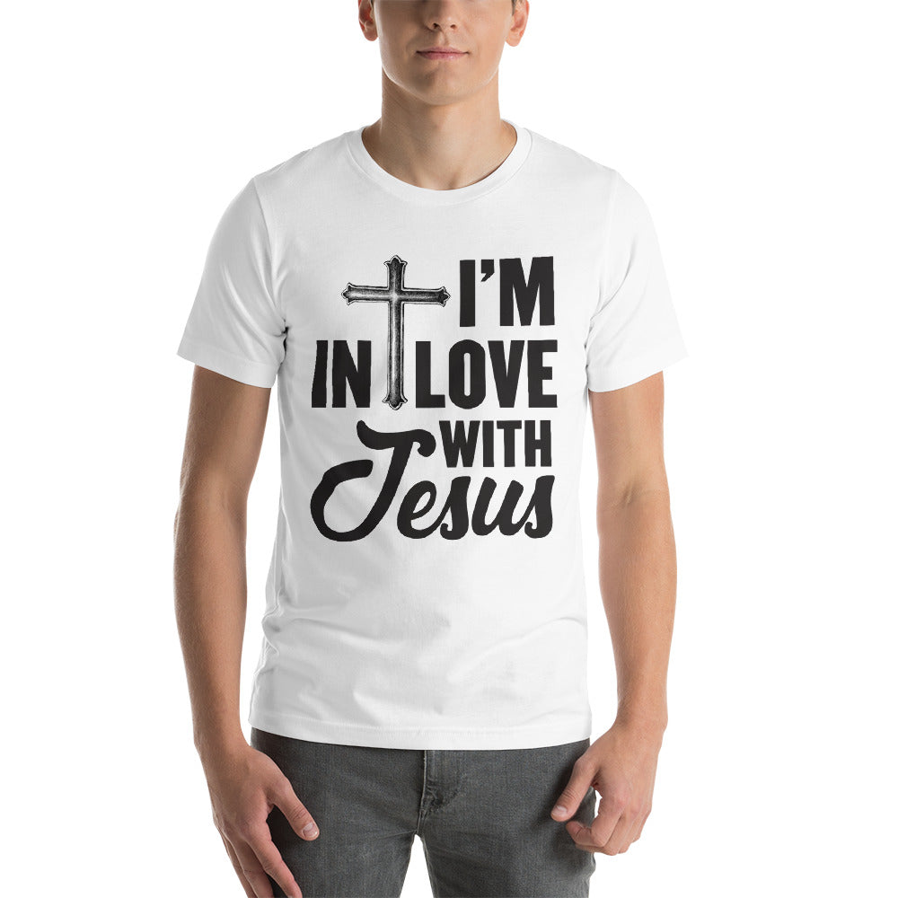 Unisex I'm In Love With Jesus Tee White