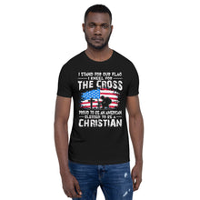 Load image into Gallery viewer, Proud To Be An American T-shirt Black