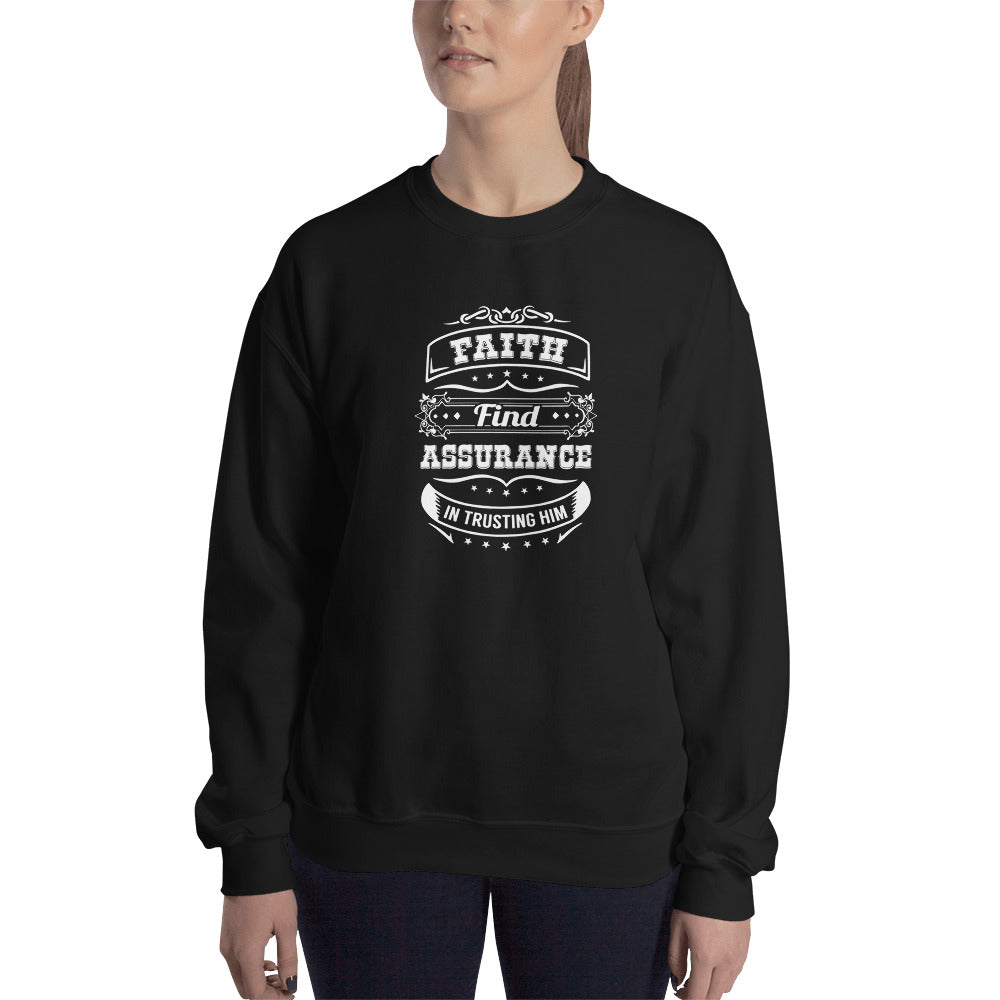 Unisex Faith and Assurance Sweatshirt Black
