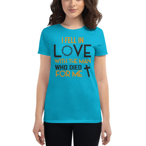 T-shirt Fell In Love (   Lettering)