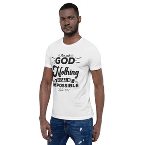 Unisex Nothing Shall Be Impossible Tee White