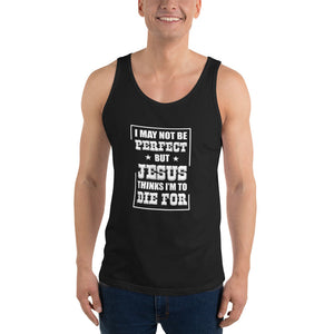 I May Not Be Perfect Tank Top Black