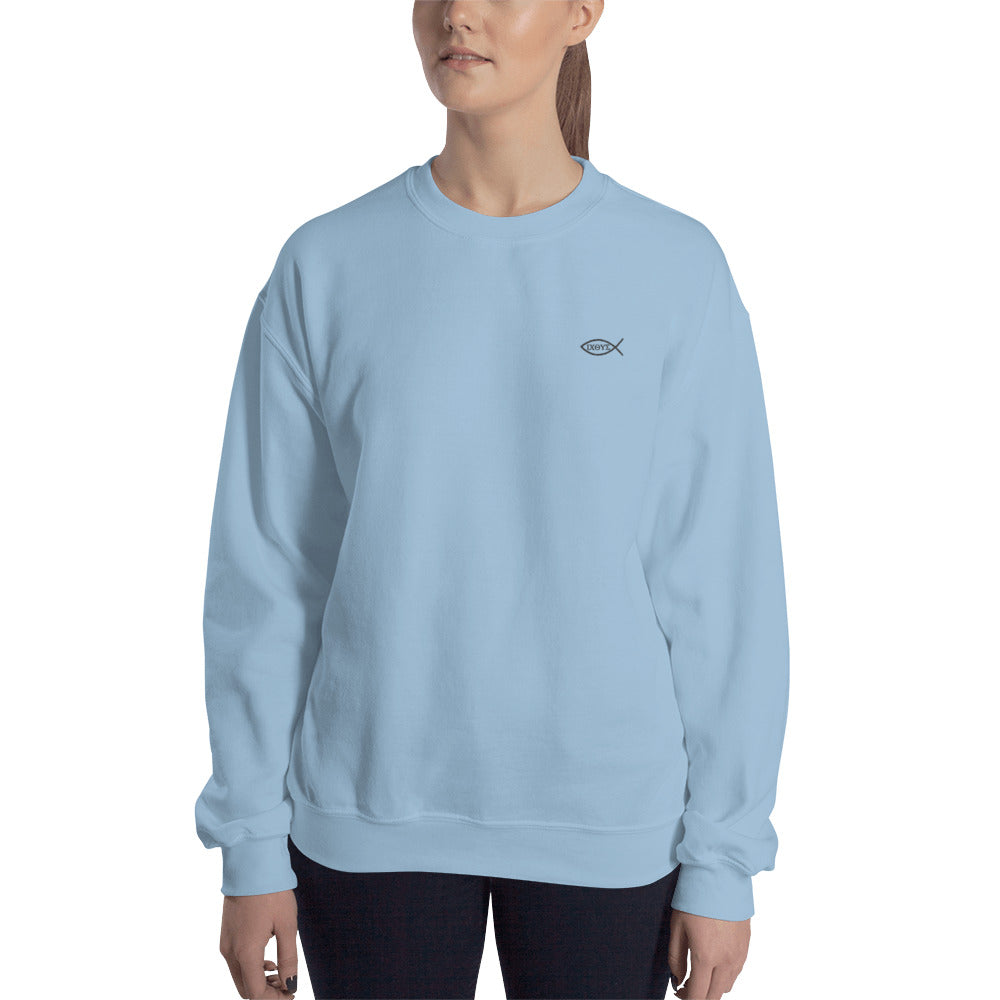 Jesus Fish/Ichthys Sweatshirt