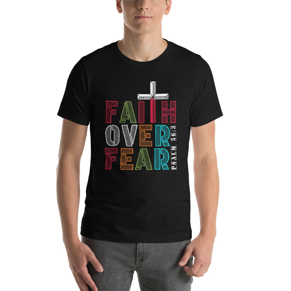 Unisex Faith Over Fear Tee Black