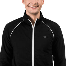Load image into Gallery viewer, Men&#39;s Piped Fleece Jacket with Ichthys Logo