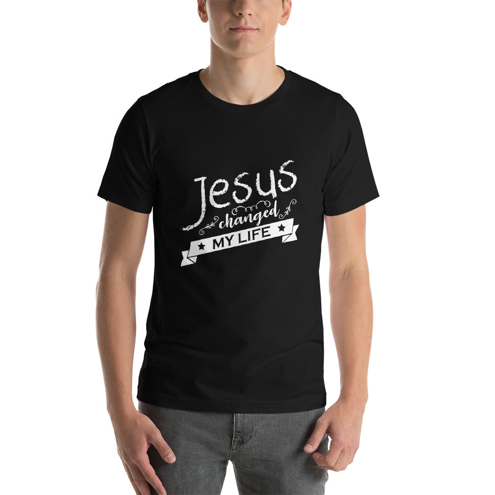 Unisex Jesus Changed My Life Tee Black