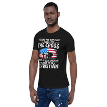 Load image into Gallery viewer, Proud To Be An American T-shirt Black