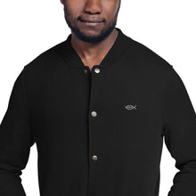 Load image into Gallery viewer, Embroidered Champion Bomber Jacket with Ichthys Logo