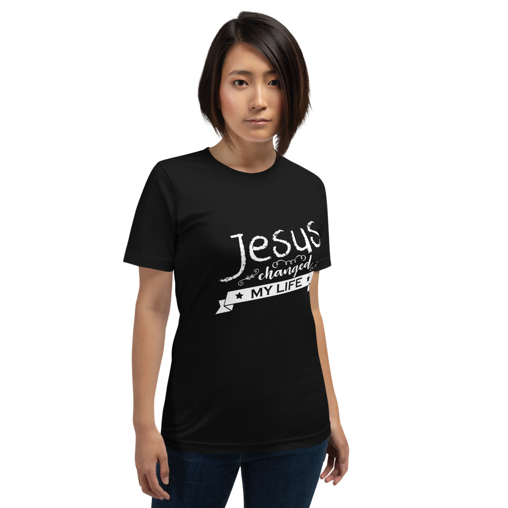 Unisex Jesus Changed My Life Tee Black