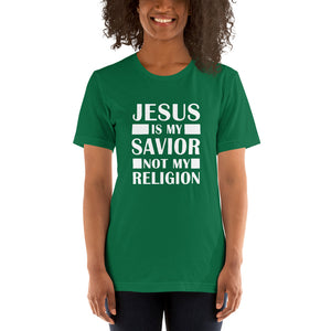 Unisex Green Jesus Is My Savior Tee