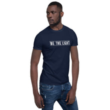 Load image into Gallery viewer, Unisex Navy Be The Light Fitness Shirt