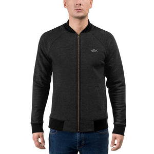 Men's Bomber Jacket with Ichthys Logo