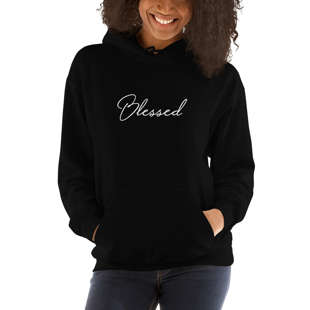 Unisex Blessed Hoodie Black